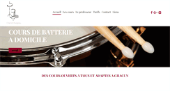 Desktop Screenshot of coursdebatterieadomicilelyon.com